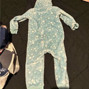 Cat & Jack Blue Star Pattern Kids Footie